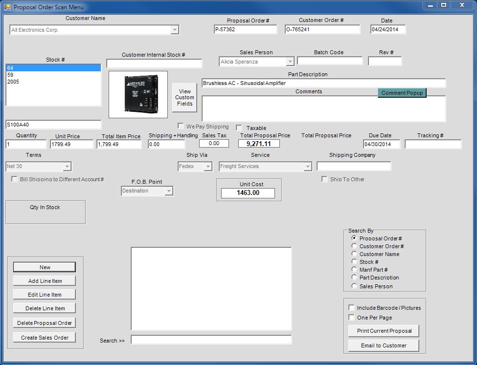 Software Sales Order Template