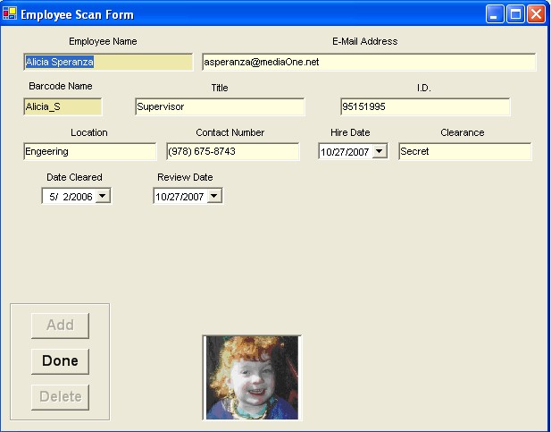 Software Employee Screen