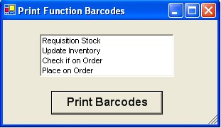 Barcode Functions