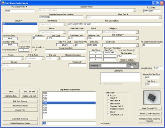 Purchase Inventory Screen